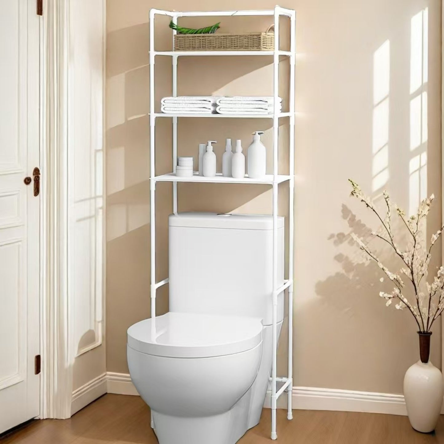 Iron 3-Tier Toilet Rack