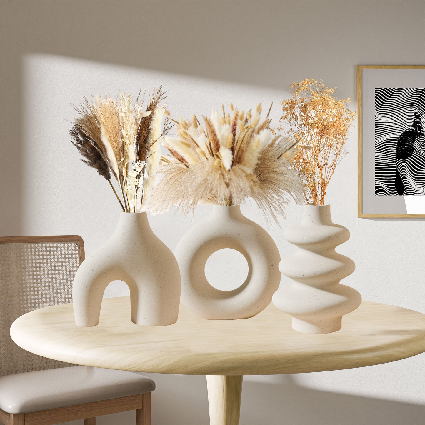 BohoCharm Ceramic Vase Set