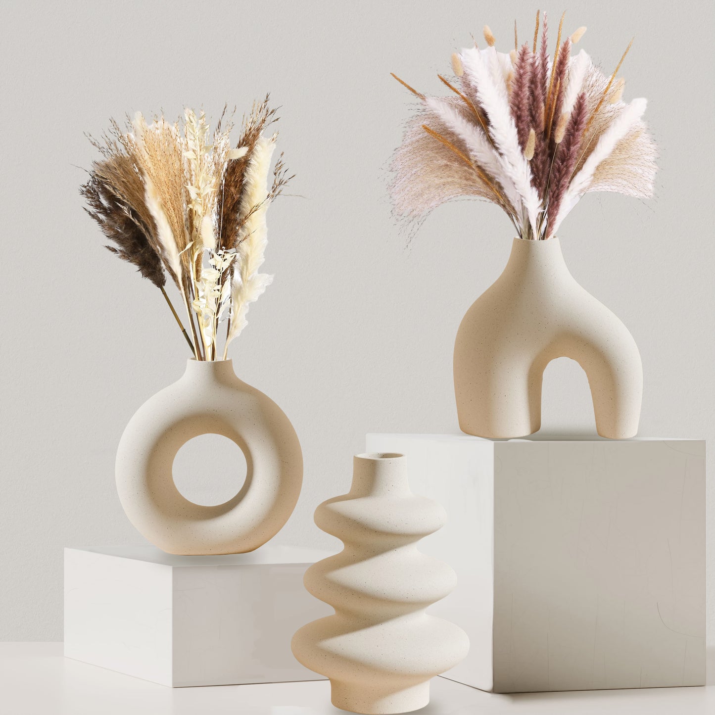 BohoCharm Ceramic Vase Set