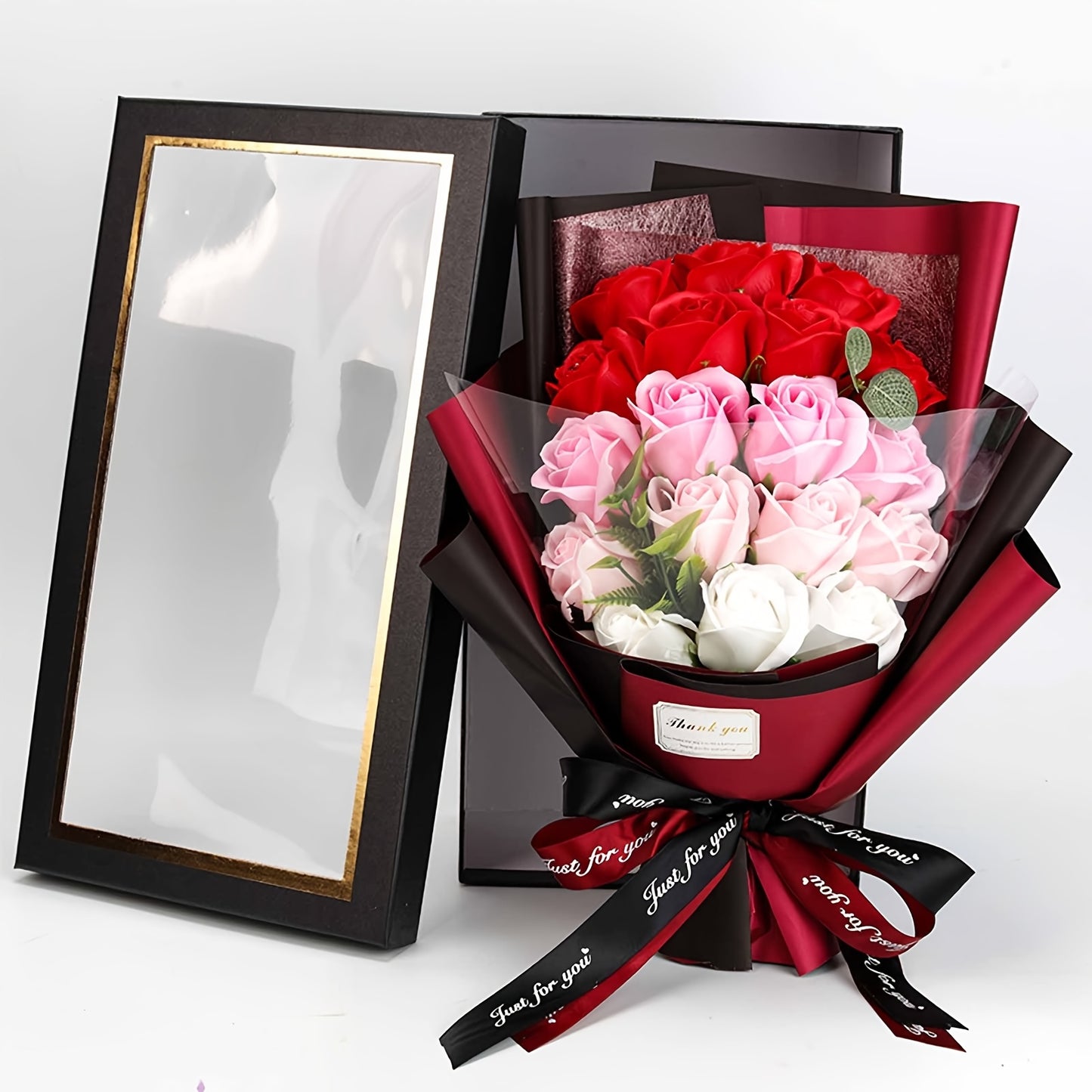 18-Piece Soap Rose Bouquet – Romantic Gift & Home Décor
