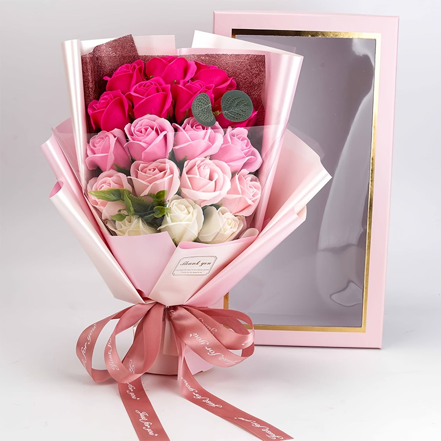18-Piece Soap Rose Bouquet – Romantic Gift & Home Décor