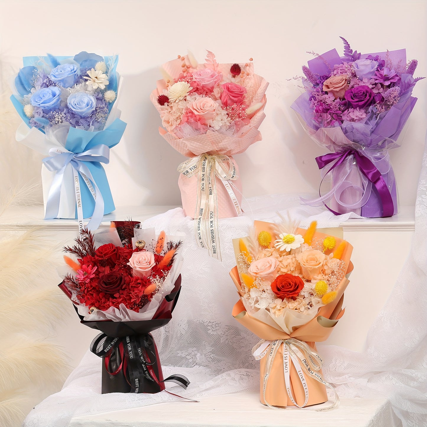 Everlasting Rose Bouquet – Timeless Gift & Home Décor
