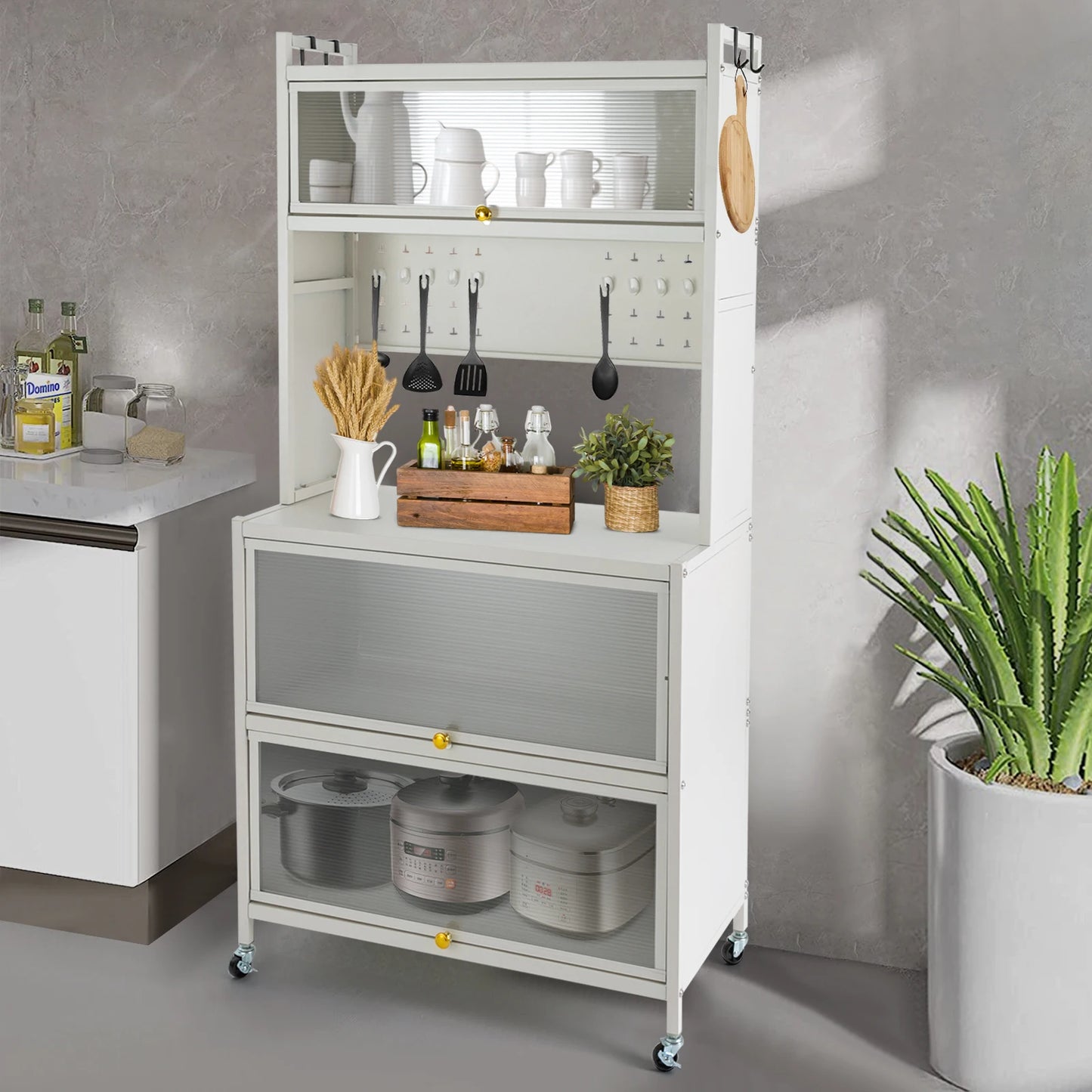 5-Tier Dust-Proof Storage Cabinet