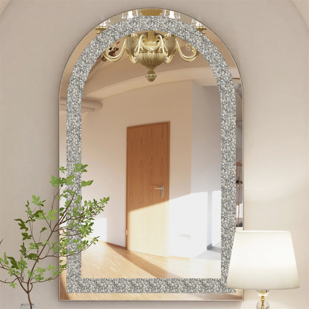 Crushed Diamond Crystal Wall Mirror