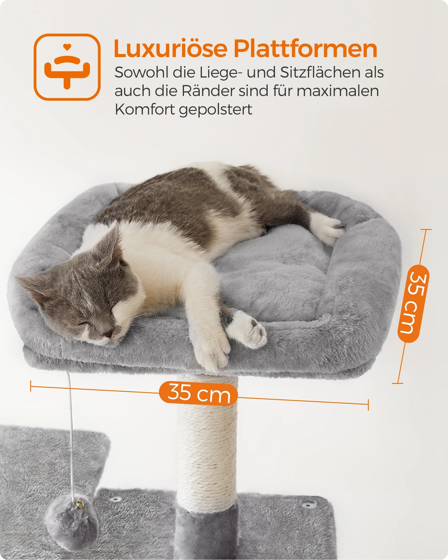 Stable Cat Tree with Hammock & Cave (143 cm)