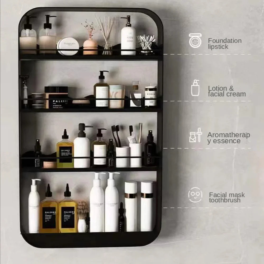 Wall-Mounted Bathroom & Kitchen Storage Shelf