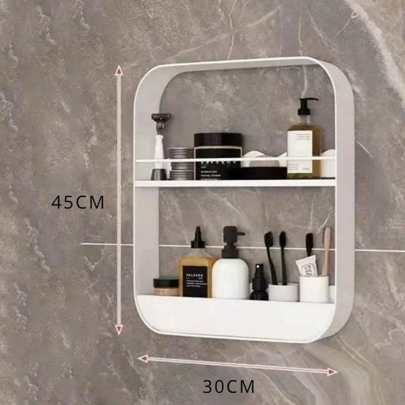 Wall-Mounted Bathroom & Kitchen Storage Shelf