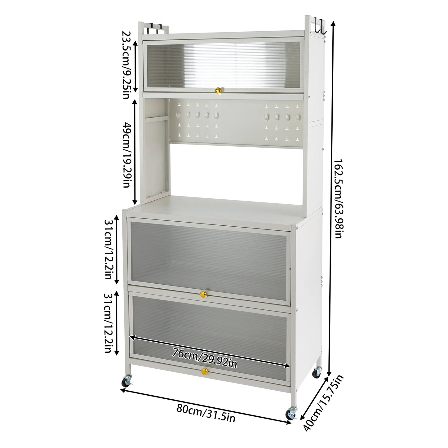 5-Tier Dust-Proof Storage Cabinet
