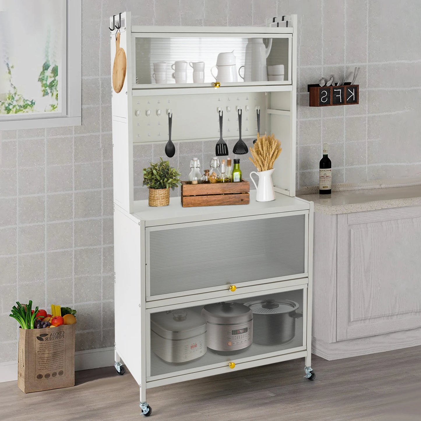 5-Tier Dust-Proof Storage Cabinet