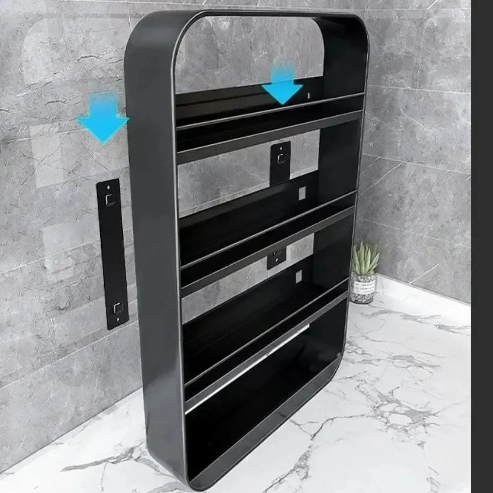 Wall-Mounted Bathroom & Kitchen Storage Shelf