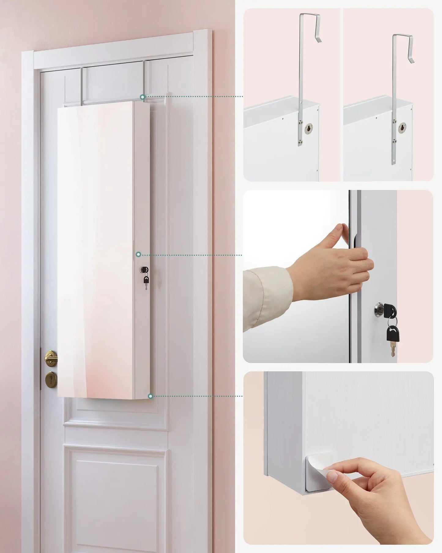 LumiStyle Jewelry Mirror Cabinet