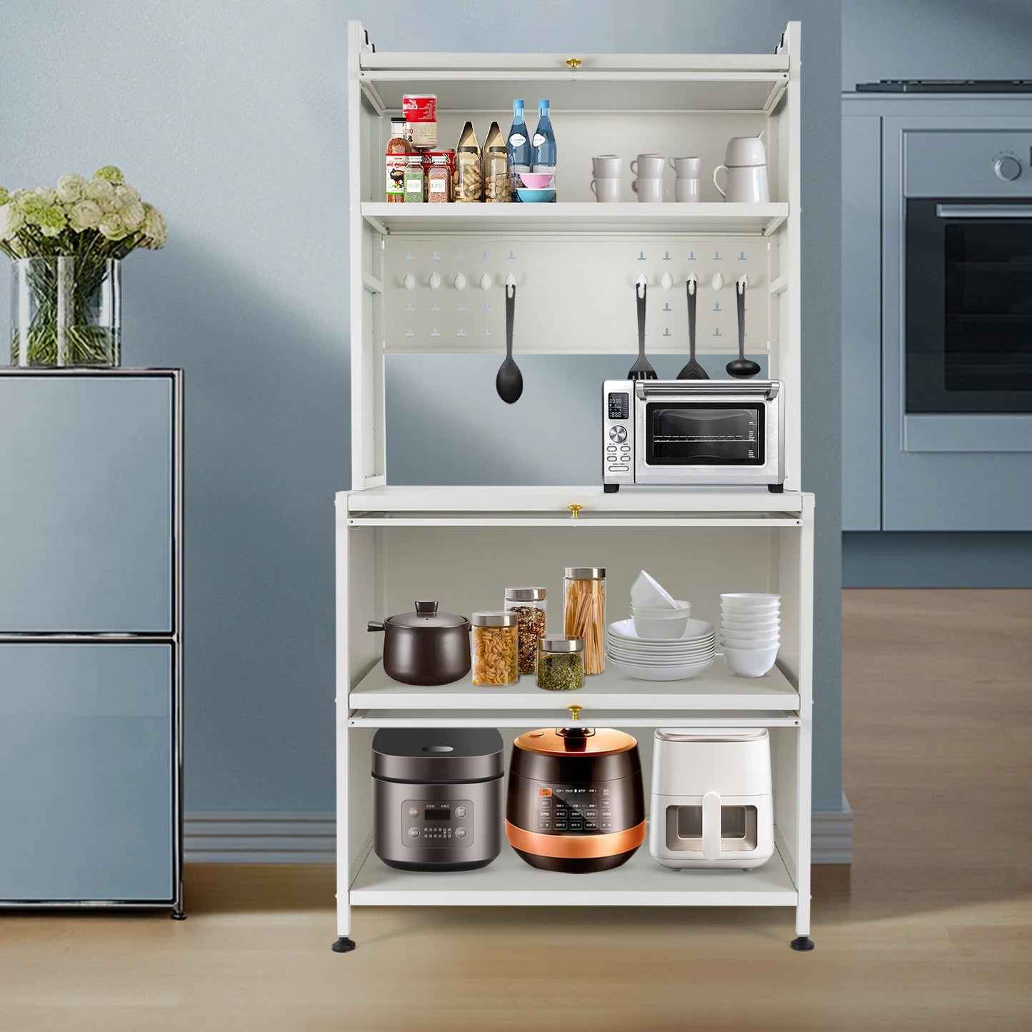 5-Tier Dust-Proof Storage Cabinet