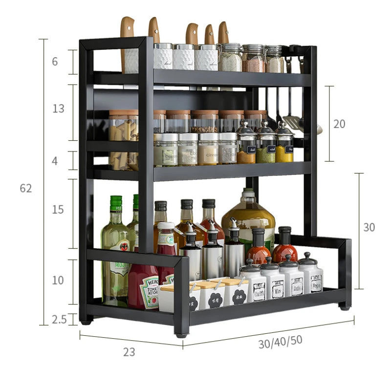 2/3-Layer Spice Rack | Kitchen Organizer