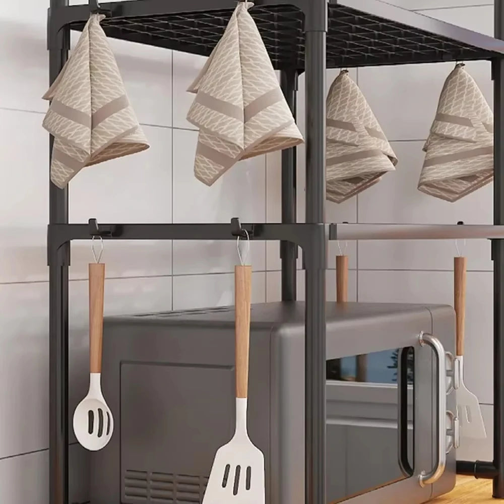 Modern Microwave Rack – 2-Tier Kitchen Storage Shelf