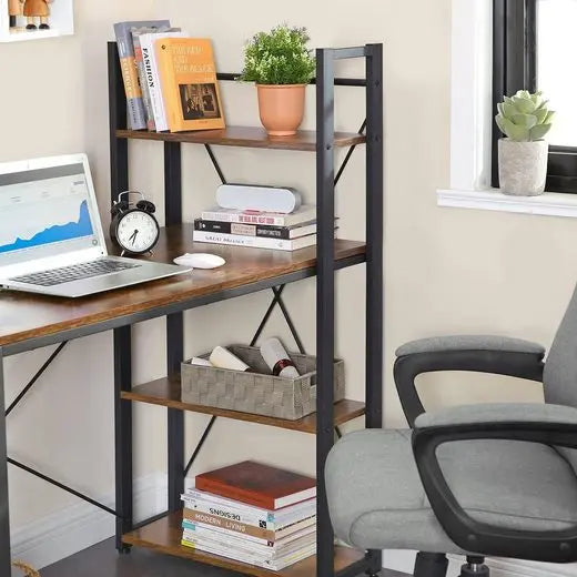 Desk, computer table with shelves on the right or left
