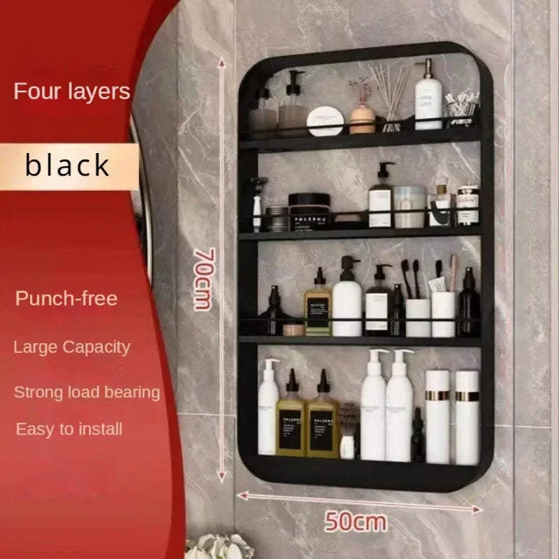 Wall-Mounted Bathroom & Kitchen Storage Shelf