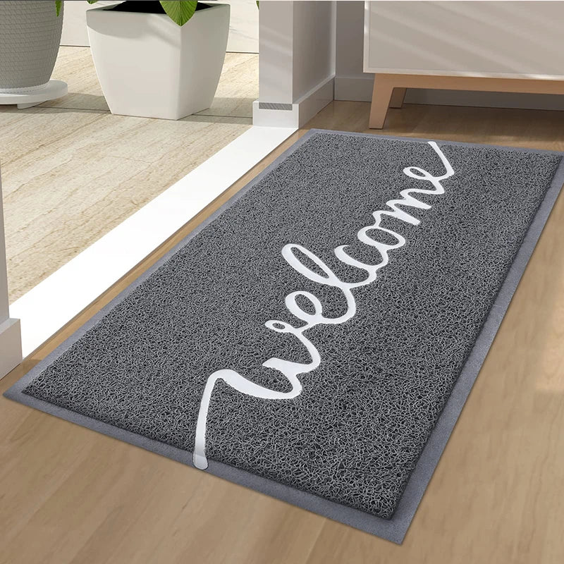 Kitinjoy Absorbent Welcome Door Mat – High-Quality Low Profile Rug
