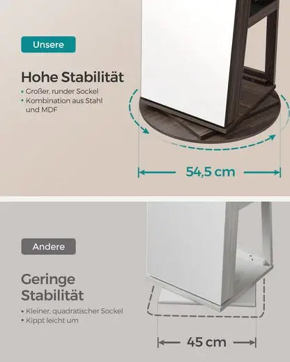 LumiSpin 360° Jewelry Mirror