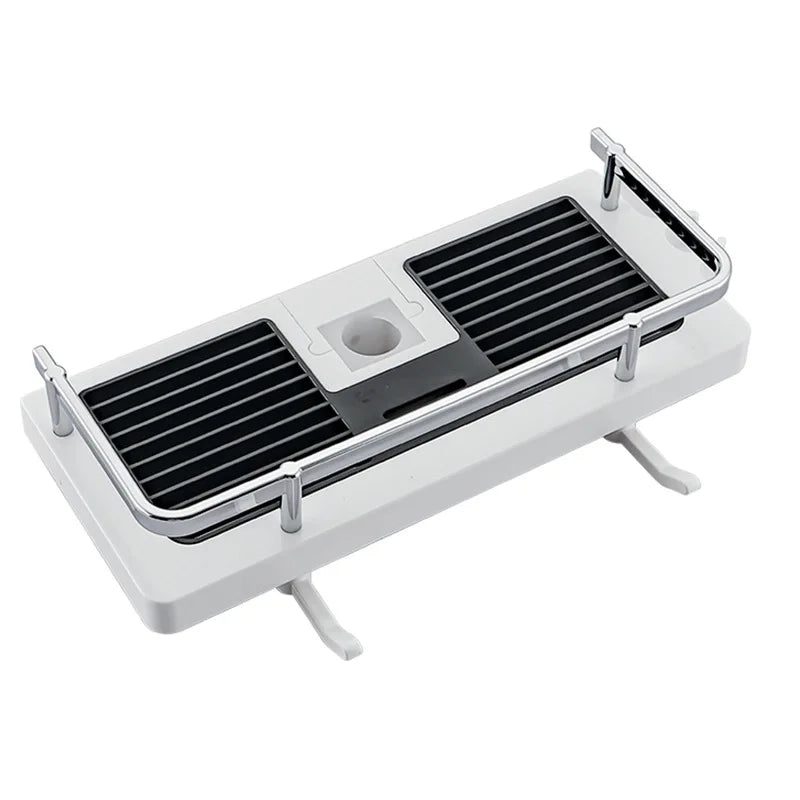 Lift-Up Shower Storage Rack with No-Drill Shelves