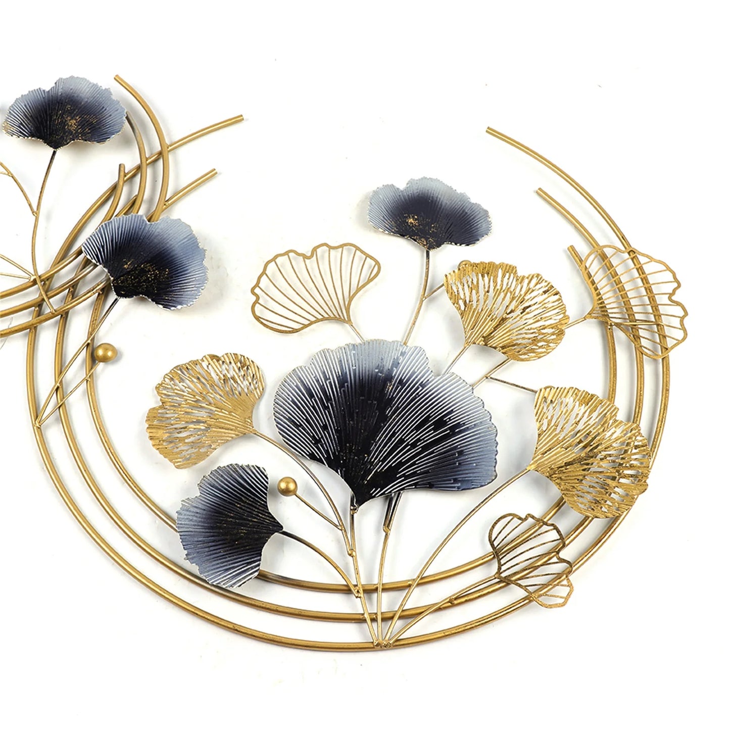 Modern Ginkgo Leaves Metal Wall Art