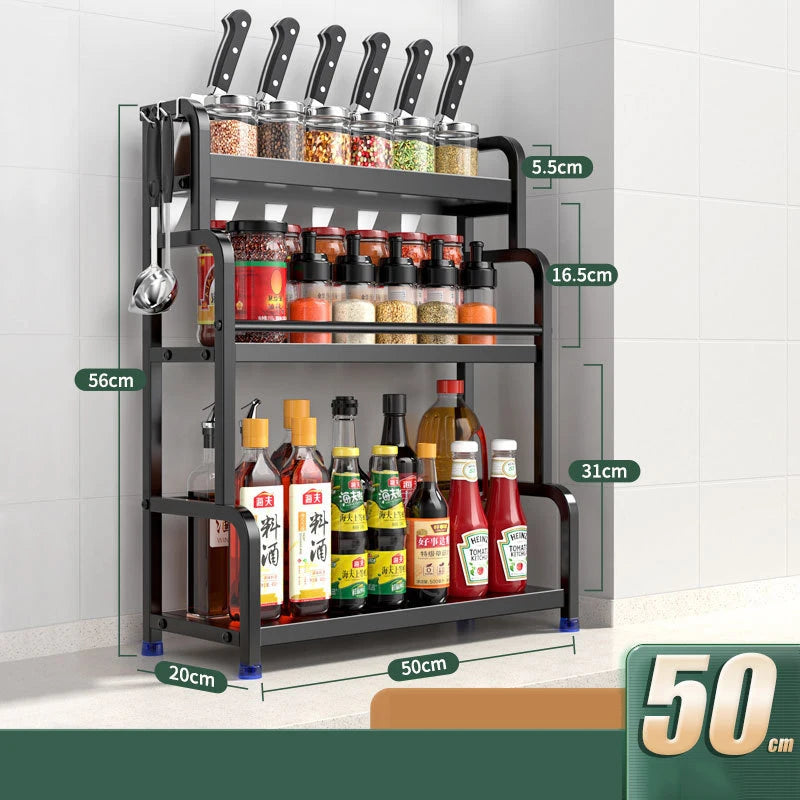 2/3-Layer Spice Rack | Kitchen Organizer