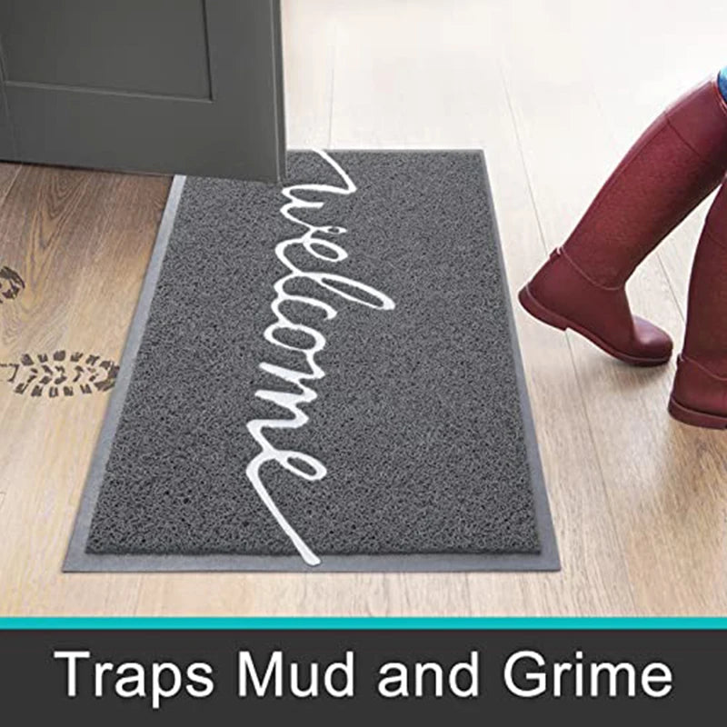 Kitinjoy Absorbent Welcome Door Mat – High-Quality Low Profile Rug