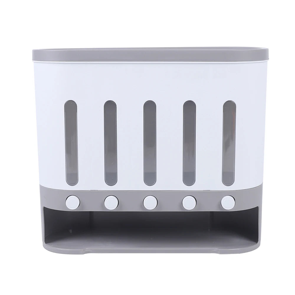 Wall-Mounted 5-Grid Cereal Dispenser