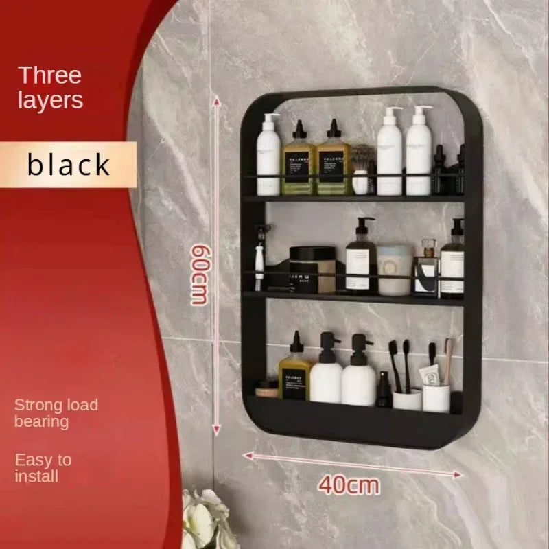 Wall-Mounted Bathroom & Kitchen Storage Shelf
