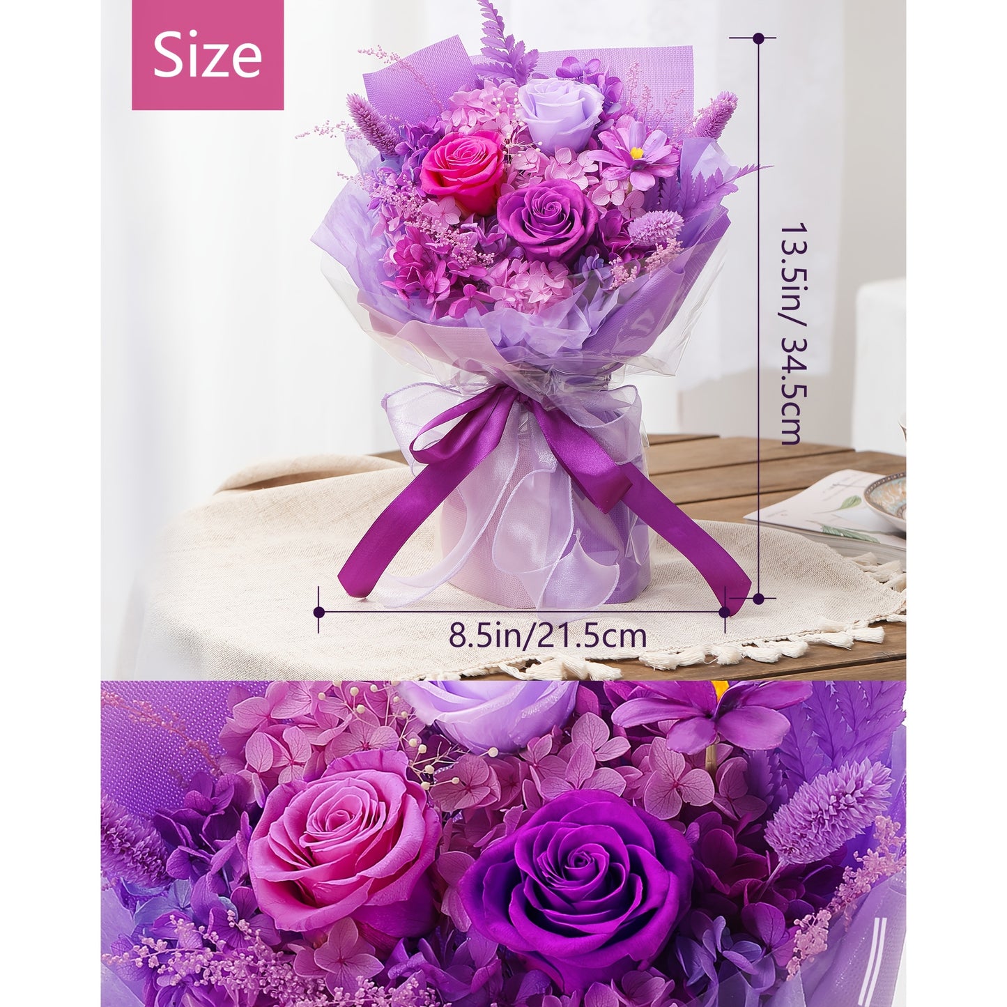 Everlasting Rose Bouquet – Timeless Gift & Home Décor