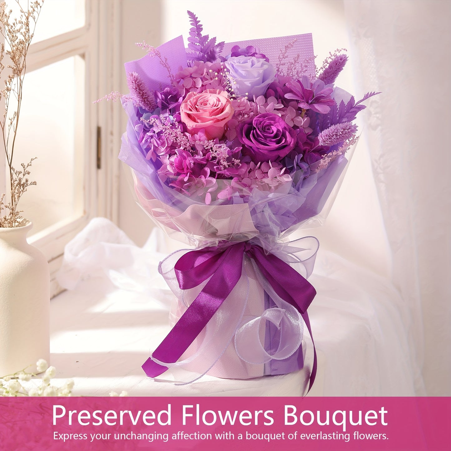 Everlasting Rose Bouquet – Timeless Gift & Home Décor
