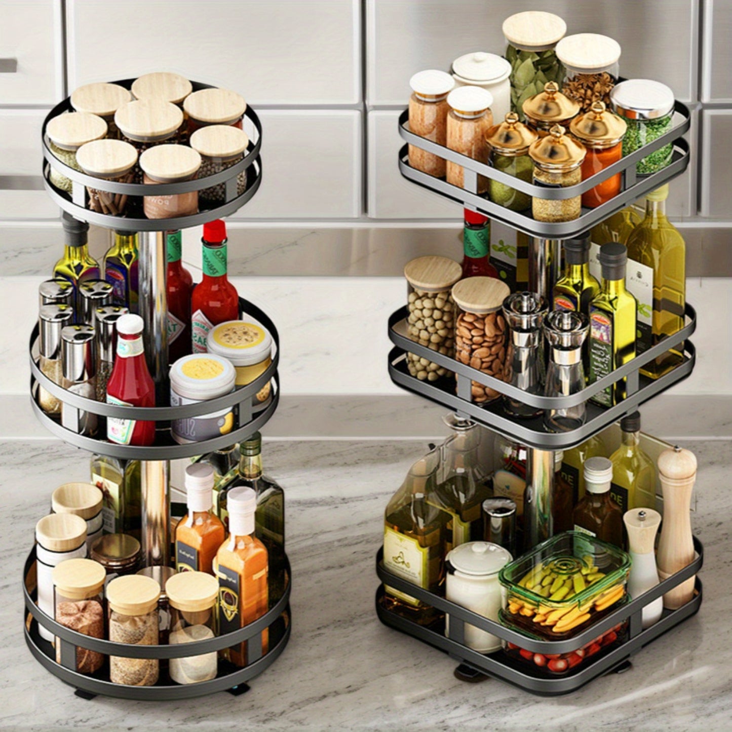 SpinStack 3-Tier Organizer