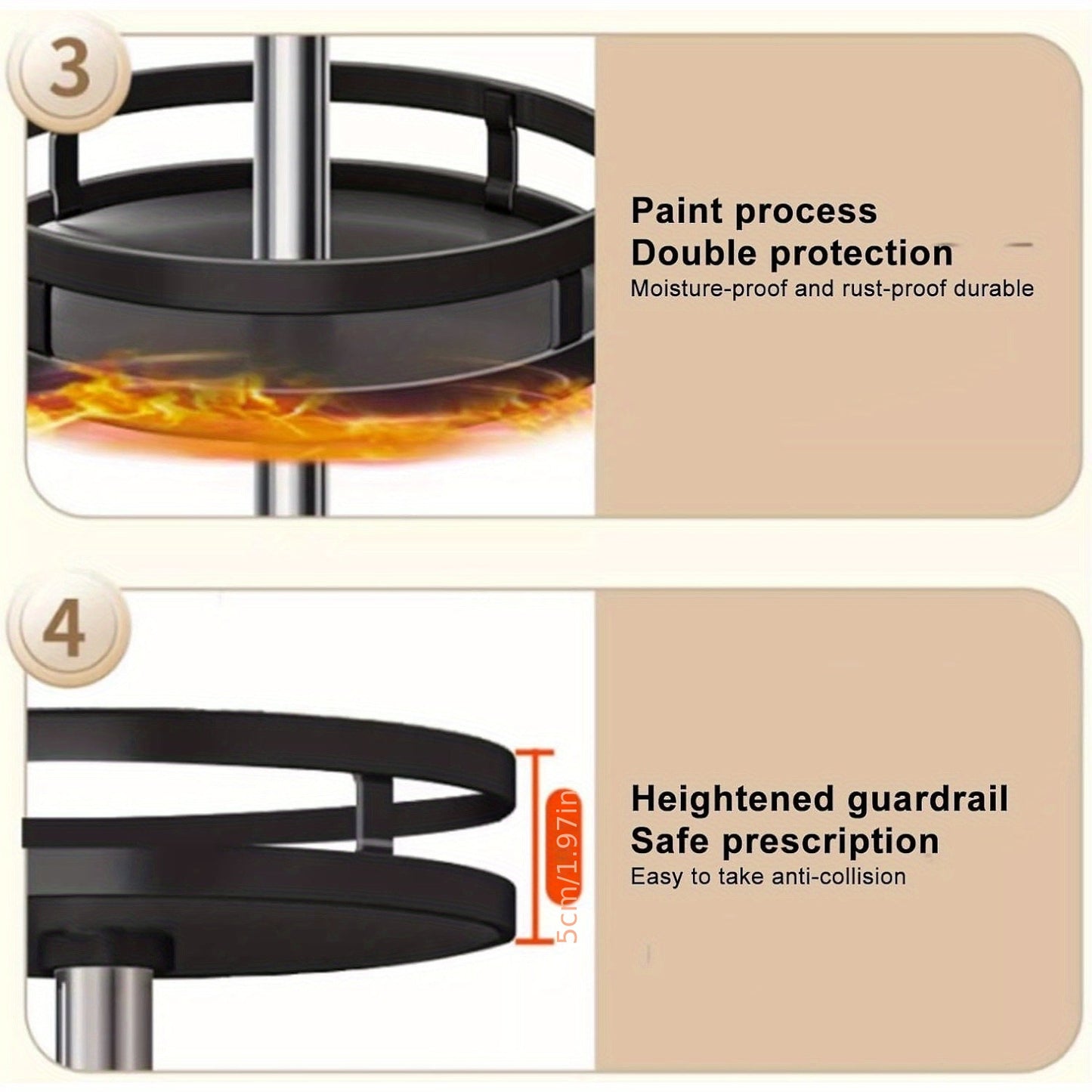 SpinStack 3-Tier Organizer