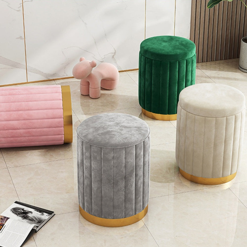 NordicMirror Round Ottoman