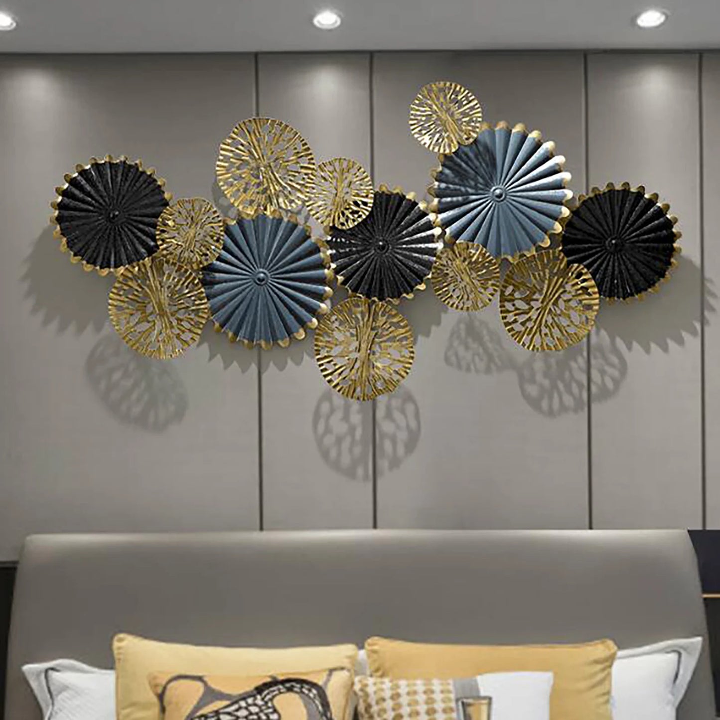 Gold Leaf 3D Metal Wall Art