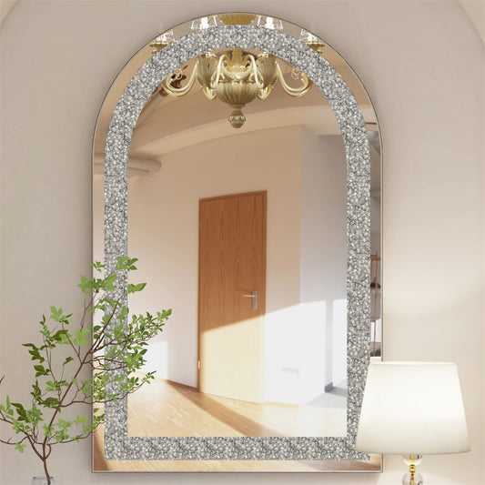 Crushed Diamond Crystal Wall Mirror