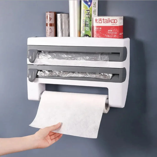 4-in-1 Wall Mounted Kitchen Storage Rack