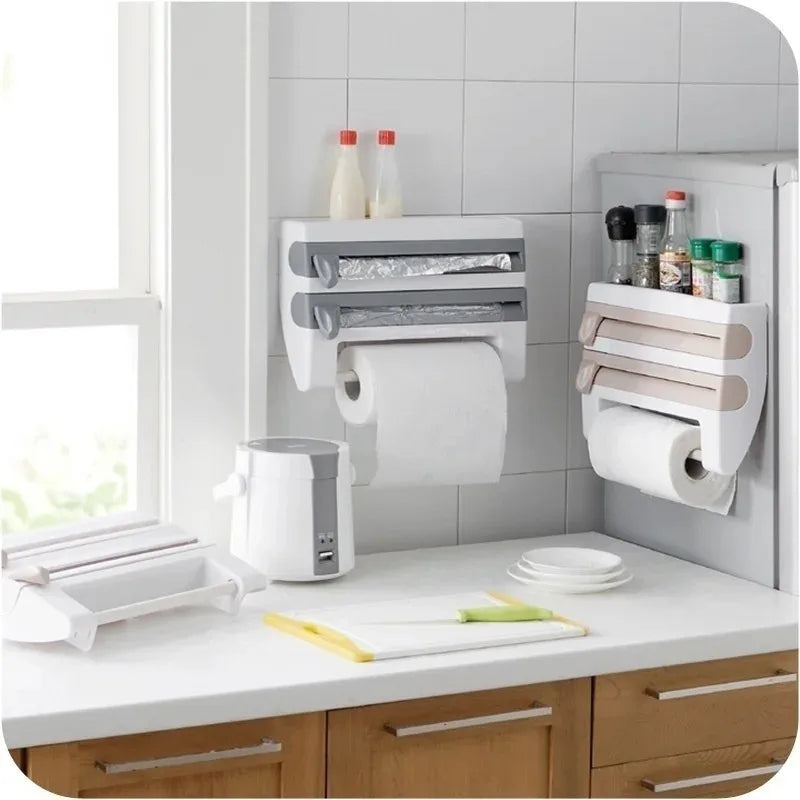 4-in-1 Wall Mounted Kitchen Storage Rack