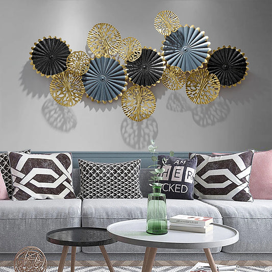Gold Leaf 3D Metal Wall Art