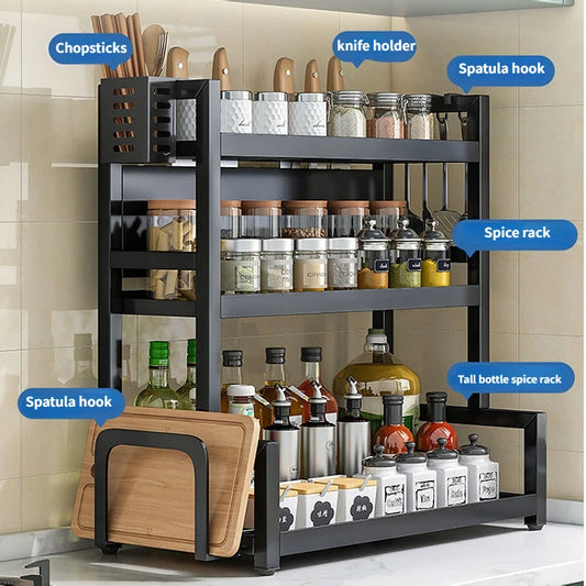 2/3-Layer Spice Rack | Kitchen Organizer
