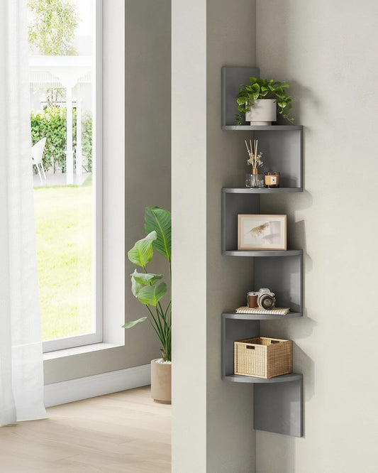 Corner Shelf Bookcase with 5 Shelves