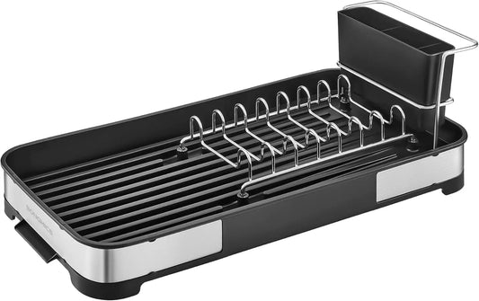 Stainless Drying Rack with Cutlery & Cup Holder