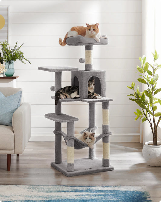 Stable Cat Tree with Hammock & Cave (143 cm)