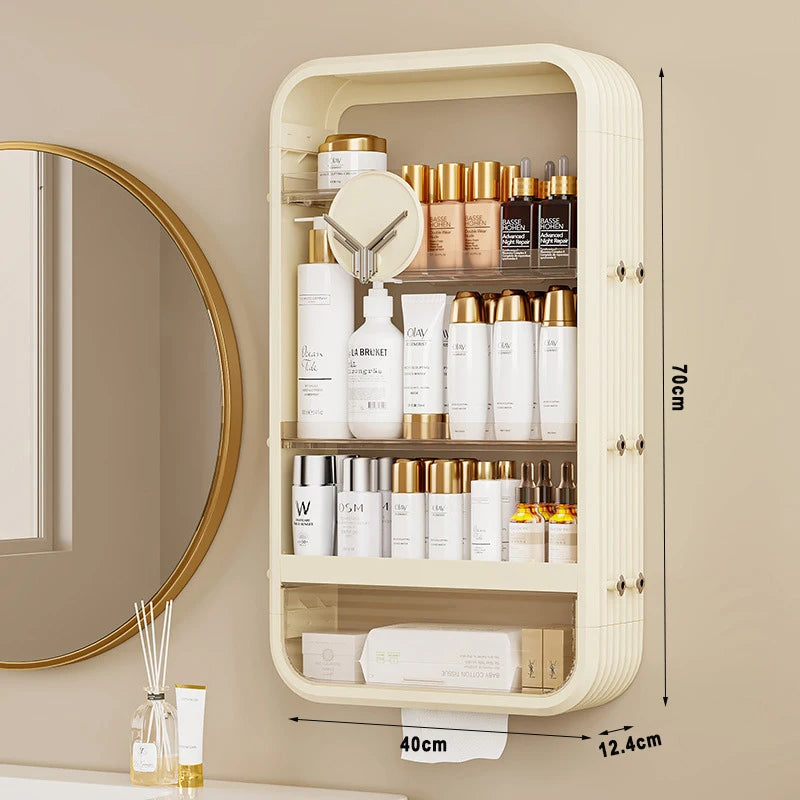 Hanging Makeup Organizer - Multifunctional Storage Shelf
