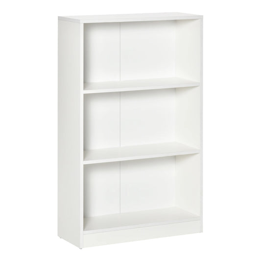 Modern Bookcase with 3 Compartments - Stylish Storage for Books & Décor