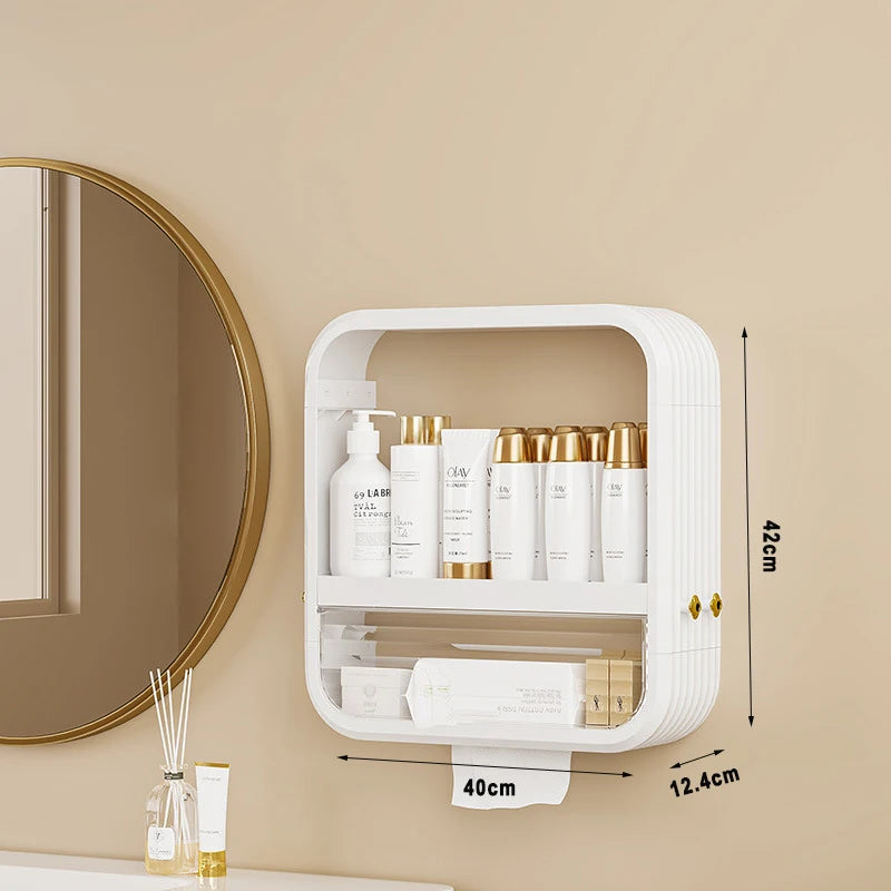 Hanging Makeup Organizer - Multifunctional Storage Shelf
