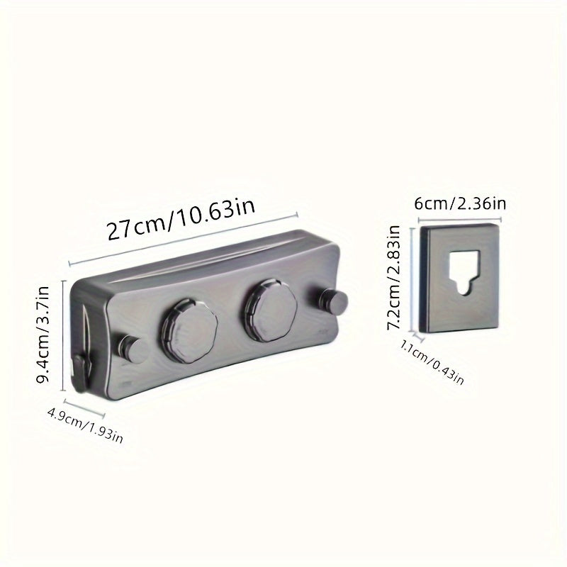Heavy-Duty 5.1m Telescopic Clothesline – Stainless Steel, Dual-Line