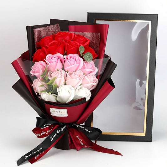 18-Piece Soap Rose Bouquet – Romantic Gift & Home Décor